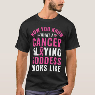 Frauen Brustkrebs Bewusstsein Krebs-Slegend Godde T-Shirt