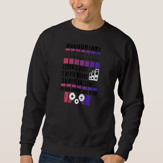 Frauen Buchhalter Coole Buchhaltung Sweatshirt (Vorderseite)