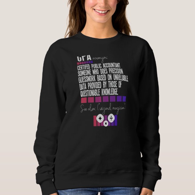 Frauen Buchhalter Coole Buchhaltung Sweatshirt (Vorderseite)