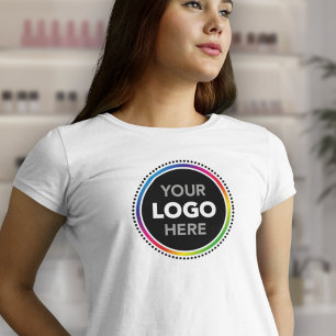Frauen Business Logo T-Shirt - großes Vorderdruckd