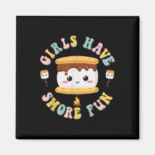 Frauen Camping Kawaii Smores Mädchen Haben Smore K Magnet