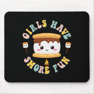 Frauen Camping Kawaii Smores Mädchen haben S'more Mousepad