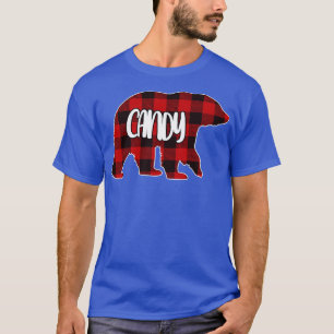 Frauen Candy Bear Benutzerdefinierte rote Buffalo  T-Shirt