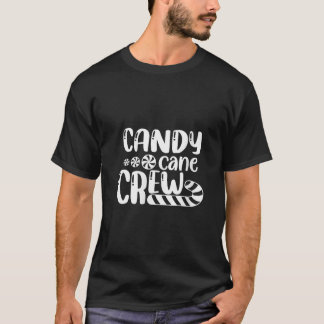 Frauen Candy Cane Crew Weihnachten Xmas Liebe Süßi T-Shirt