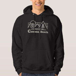Frauen Cannon Beach Oregon Coast Retro Vintag Sur Hoodie