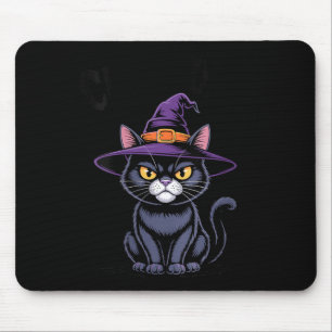 Frauen Cattitude Hexenkatze Lustige Schwarze Katze Mousepad