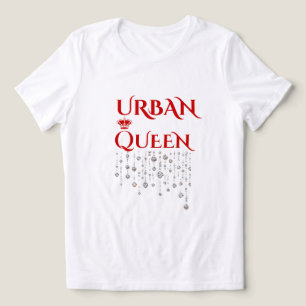 FRAUEN CERISE PINK URBAN CROWN RARE DIAMANT  Tri-Blend SHIRT