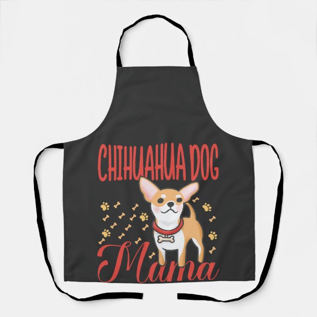 Frauen Chihuahua Hundemutter Schürze (Vorderseite)
