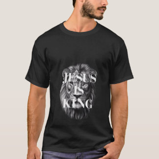 Frauen Christlich Jesus ist König Löwen Design ver T-Shirt