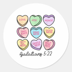 Frauen Christlich Valentine Galatians Konversation Runder Aufkleber