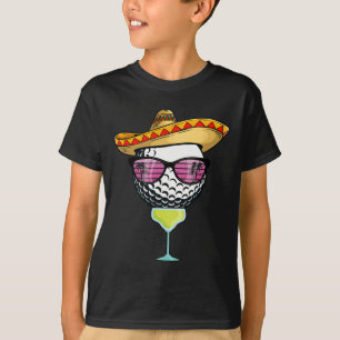 Frauen Cinco De Mayo Golfball Mit Sombrero Margar T-Shirt