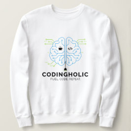 Frauen Clean Tech Gehirn Coding Grafik IT Mädchen Sweatshirt