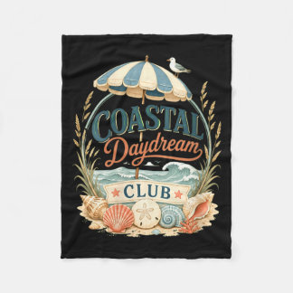 Frauen Coastal Daydream Club Strand Muschel Fleecedecke