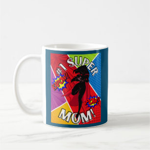 Frauen Comicbuch 1 Super Mama Muttertag Comic Kaffeetasse