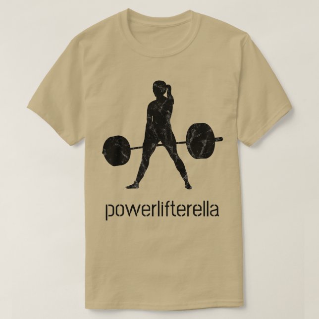 Frauen Cool DeadliftDay Powerlift Retro Gym Workou T-Shirt (Design vorne)
