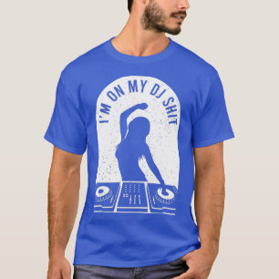 Frauen Cool Deejay Image Disk Jockey Meme Mixer T-Shirt