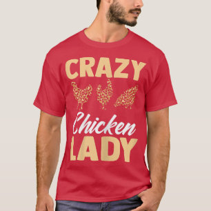 Frauen Crazy Chicken Lover Leopard Graphic Women C T-Shirt