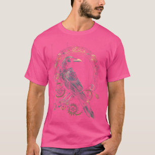 Frauen Crow Steampunk Gears Raven Art Steampunk Bi T-Shirt