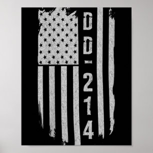 Frauen D-214 Militärische Veteran Geschenke V-Nack Poster