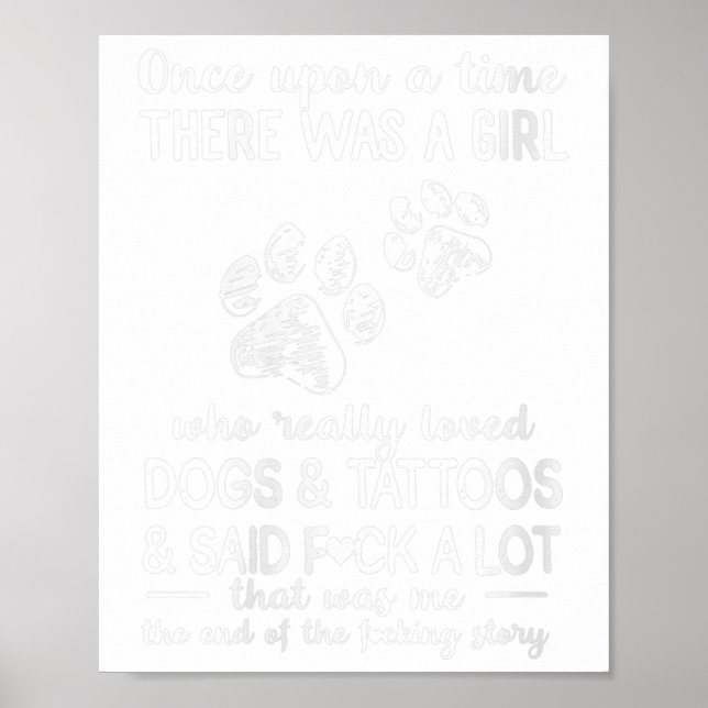 Frauen da war ein Mädchen, das Hunde wirklich lieb Poster (Vorne)