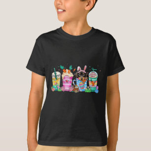 Frauen Dachshund Hund Kaffee Liebhaber Osterhase V T-Shirt