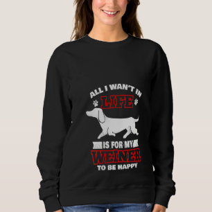 Frauen Dackel Dachshund Dackel Dog Weiner Dog Dox Sweatshirt