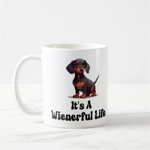 Frauen Dackel Hund - Es ist ein Leben voller Wucht Kaffeetasse