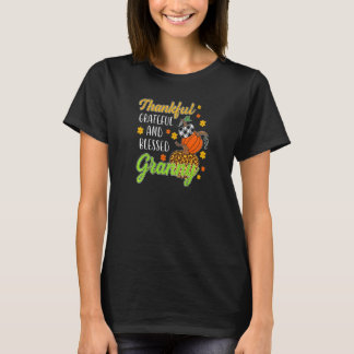 Frauen dankbar dankbar, gesegnet Granny Herbstfall T-Shirt