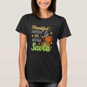 Frauen dankbar dankbar gesegnet Herbst des Savta T-Shirt
