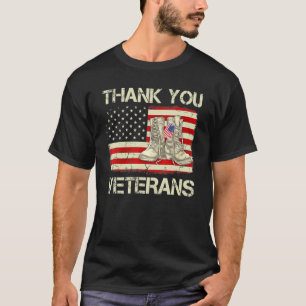 Frauen danken Ihnen Veteranen Combat Boots Veteran T-Shirt