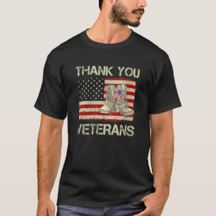 Frauen danken Ihnen Veteranen Combat Boots Veteran T-Shirt