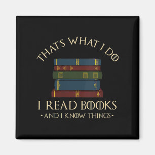 Frauen Das ist es, was ich tue, ich lese Bücher un Magnet