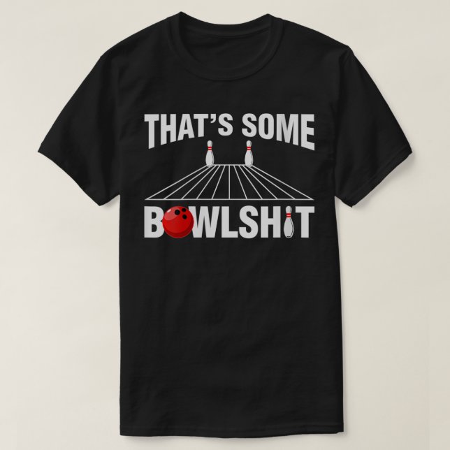 Frauen, das ist etwas Bowlshit Bowler Bowling VNec T-Shirt (Design vorne)