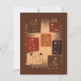 Frauen - das Rückgrat Postkarte