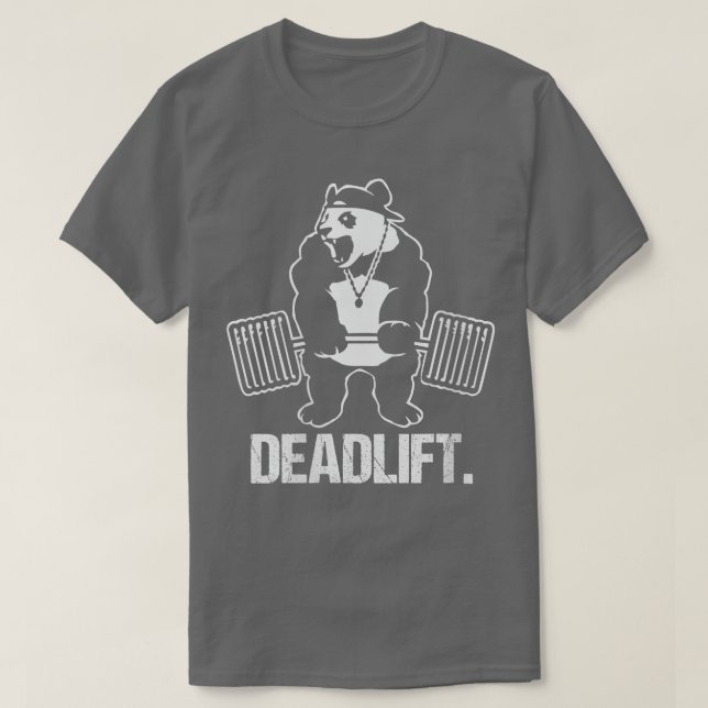 Frauen Deadlift Panda Weightlift Bodybuilding G T-Shirt (Design vorne)