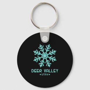 Frauen Deer Valley Utah Skifahren  Schlüsselanhänger
