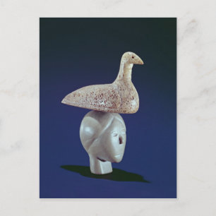 Frauen denken an einen Loon Vogel, von Cape Dorset Postkarte