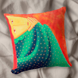 Frauen denken an Kunst Kissen