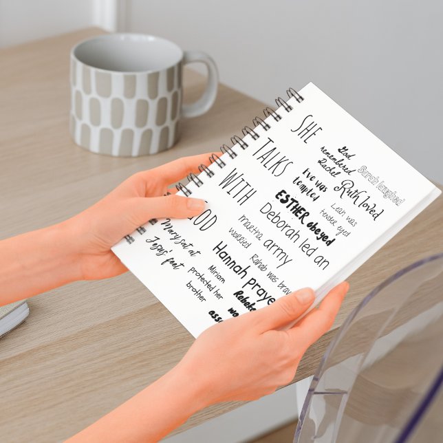 Frauen der Bibelzitate Notizblock (Women of the Bible Quotes Notebook)