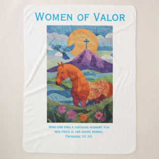 Frauen der Tapferkeit Quilt, Decke Sherpadecke