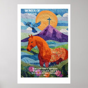 Frauen der Tapferkeit Quilt, Poster