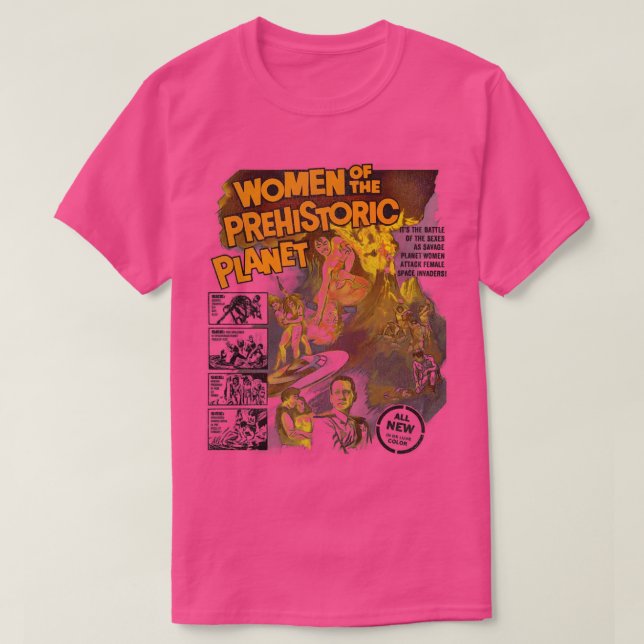 Frauen des prähistorischen Planeten T-Shirt (Design vorne)