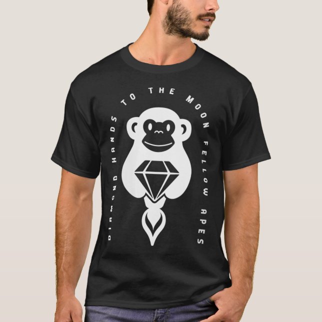 Frauen Diamond halten sich an die Affenrocke des M T-Shirt (Vorderseite)