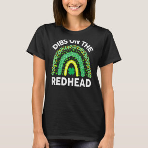 Frauen Dibs on Redhead St Patricks Day Funny T-Shirt