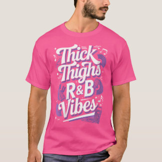 Frauen dicke Oberschenkel und RB-Stäbe Hüftspitze T-Shirt