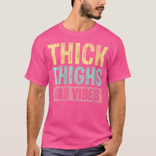 Frauen dicke Oberschenkel und RB-Stäbe Hüftspitze T-Shirt