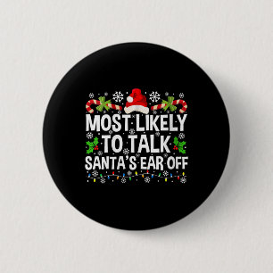 Frauen, die am ehesten das Weihnachtslied absetzen Button