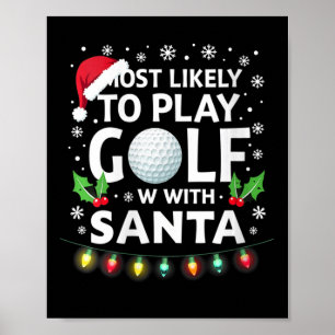 Frauen, die am ehesten Golf mit der Familie spiele Poster