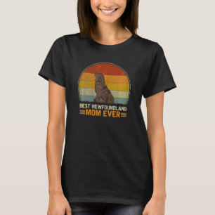 Frauen die beste Hundewelg-Mama je Neufundland T-Shirt
