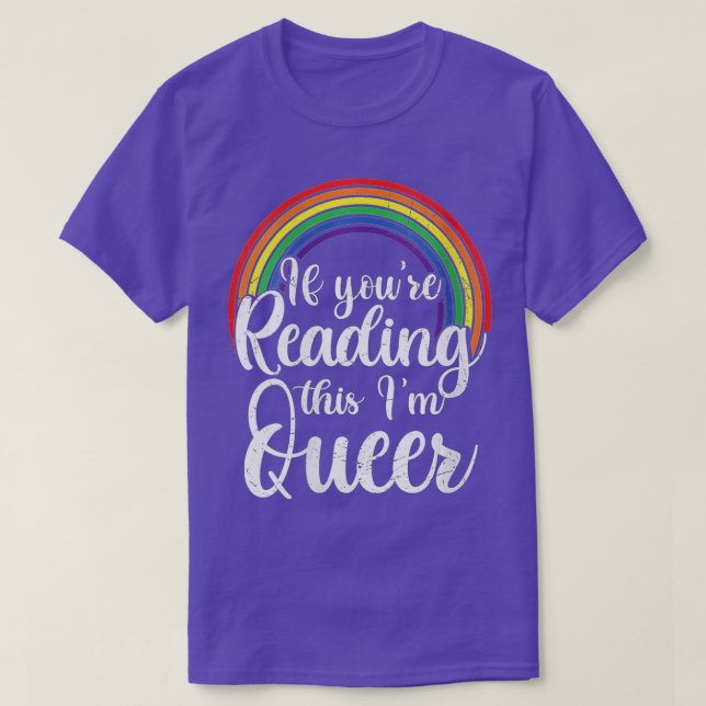 Frauen, die das lesen, sind Que lesbische LGBT T-Shirt (Design vorne)